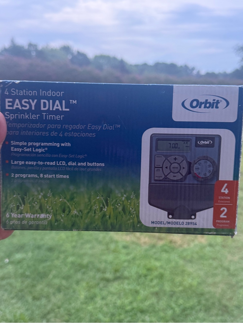 Orbit Easy Dial 4-Station Indoor Sprinkler Timer -NEW